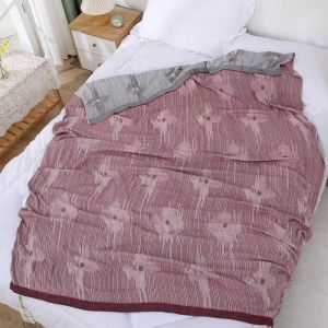 Bamboo Fiber Blanket Gauze Cold Blanket Summer Thin Towel Blanket Summer Blanket Ice Silk Cool Nap Air Conditioning Blanket