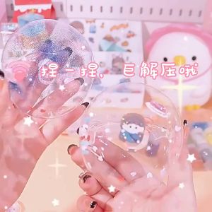 Byssherer Keo Nano Nhào Tạo Bong Bóng Thổi Nhạc Trọn Bộ Băng Keo Nano Bong Bóng Thổi Dán Hai Mặt Đồ Chơi Xả Stress Gói Vật Liệu Bộ