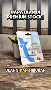 Flashdisk Netac UA31 USB 2.0 16GB Isi Windows 8/10/11 | Support PC & Smart TV | Stok Premium