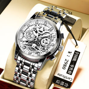 New 2025 Mens Mechanical Automatic Hollow out Waterproof Night Light High-End Business Brand Watch Fashion Large Dial Quartz Movement