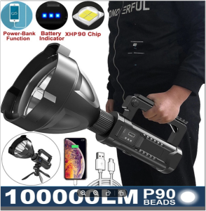 BIG TORCH LIGHT P90 - portable powerful emergency light private street let flashlight good product