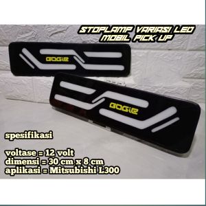 Lampu rem variasi 12 volt mobil pick up L300 // stoplamp variasi lampu LED Mitsubishi L300