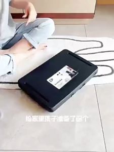 Foldable Laptop Bed Table with Storage Box Mini Portable Lazy Desk with Handle Bedside Folding Tables for Student Camping Dormitory Home Office Desk Space Saver