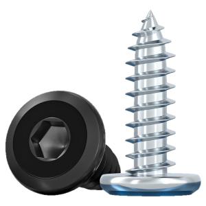 TIANZHUOJINSHU | Ốc Vít Tự Khoan Đầu Lục Giác Mỏng Phay Góc Thép Carbon Mạ Kẽm