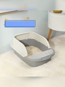PMT Cat litter box Semi-Open box with tray deodorised leak-proof cat litter Free cat shovel COD