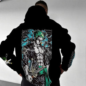 One Piece Zoro Anime Men Women Hooded Sweatshirt New Spring Autumn Streetwear Cotton Graphic Hoodie Casual Pullover Sweater​​