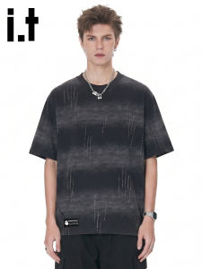 FINGERCROXX | Gradient Color Casual Short-Sleeve T-Shirt