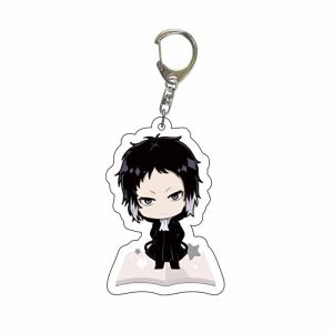 Bandai | Móc Khóa Acrylic Bungo Stray Dogs - Dazai Osamu Nakajima Atsushi Phụ Kiện Túi Xách Đồ Sưu Tầm Anime Dành Cho Fan Quà Tặng Xuyên Biên Giới