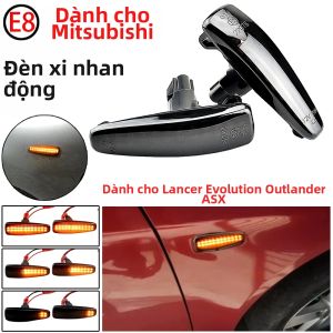 Anzulwang | Đèn Xi Nhan LED Năng Động Gắn Hông Xe Cho Mitsubishi Lancer Evolution Evo X Outlander Sport RVR ASX Mirage - 2400LM Giao Diện T10