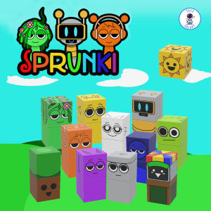 Đồ Chơi Khối Nam Châm Từ Tính Tung Tung Tung / Sprunki - Bộ 20 Nhân Vật Đồ Chơi Xây Dựng Cho Bé