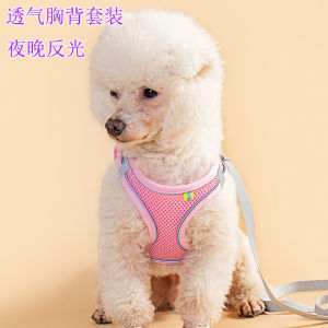 Dog Hand Holding Rope Vest-Style Small and Medium-Sized Dogs Dog Leash Puppy Chest Strap Teddy Bichon VIP Puppy Chain