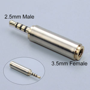 JCD 2PCS Aux Cable Converter 3.5mm to 2.5mm / 2.5mm to 3.5mm Audio Adapter Stereo Headphone Amplifier Microphone Jack