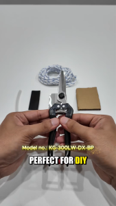 ARS (Japan-Made) Multipurpose Scissors for DIY Electrical Metal Plastic Cutting Tool KG-300LW-DX-BP