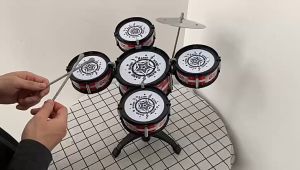 【จัดส่งจากประเทศไทย】กลองชุดเด็กสมจริง กลองของเล่น กลองชุดของเล่น กลอง กลองชุด กลองชุดใหญ่3ใบ กลองชุดเด็ก ของเล่นเด็ก ปลูกฝังความรู้สึกทางดนตรีของเด็ก