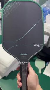 RPM JADE Elongated Pcikleball Paddle 16MM MPP Core With Carbounum Sicon Carbrid Durable Rough Grit  Surface Pickleball Racket