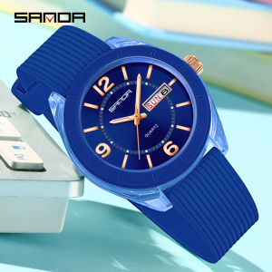 Fashion SANDA 6287 Casual Student Quartz Watch Waterproof Dual Calendar Luminous Light Student Quartz Watch 2025