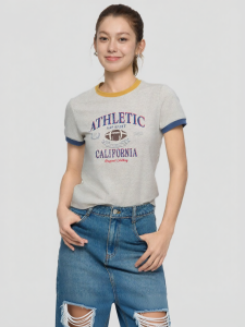 Gap | Logo Printed Color Block Round Neck T-Shirt