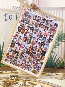 Anniversary Baby Gift DIY Photo Puzzle Frame Memorial Wall Wooden Picture Frame Couple Gifts Home Decor Rectangle Shape