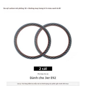 ALCANTARA | Ốp Trang Trí Loa Cửa Xe BMW E90 E92 E93 Series 3 Bằng Da Alcantara Sợi Carbon Phụ Kiện Ô Tô
