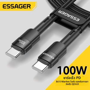 3M Essager 100W USB Type C TO USB C สาย USB-C PD ชาร์จเร็วสายไฟสำหรับแมคบุ๊ค ซัมซุง เสี่ยวมี่ Type-C USBC สาย