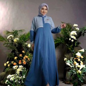 MALAYYA MAXY DRESS MIX BRUKAT ZIG-ZAG // DRESS GAMIS MUSLIM WANITA KEKINIAN TERLARIS