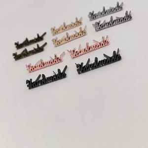EELHOE | DIY Sewing Decor Metal Letter Tags 10Pcs Handmade Durable Labels for Jeans Shoes Bags Handmade Apparel