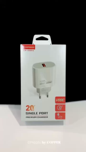 Charger CP1009s 20watt ( Support Vooc + Qc 3.0 Quick Charge ) ( Brand: COPPERINDO )