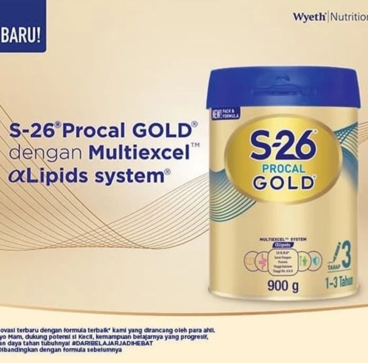 S26 PROCAL GOLD Tahap 3 900gr - Susu Formula Pertumbuhan Bayi Usia 1-3 ...