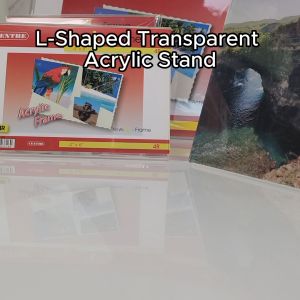 [SG Stock] Transparent L-Shaped Acrylic Stand | Photo Frame | Menu Display | Sign Board | A4 Size | 3R - S8R