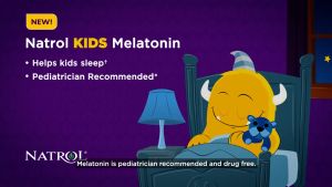 Natrol Kids Melatonin 1mg Gummies Raspberry Flavor Sleep Aid Supplement for Ages 4+ 60-Count