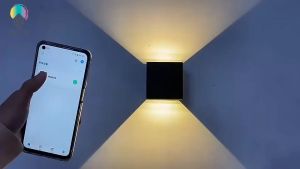 (Local Stock) Tuya Control LED RGBW Color Dimming Smart WiFi Waterproof Indoor or  Outdoor Wall Lamp Exterior Up and Down Light Music Sync Wall Lamp