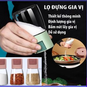 Lọ Rắc Gia Vị Hũ Gia Vị Thủy Tinh Tiện Dụng Cho Nhà Bếp