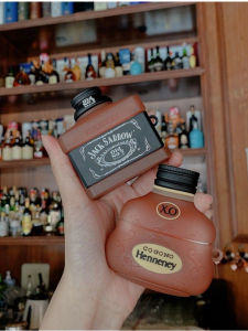 Creative Beverage Cartoon Alcohol Bottle AirPods Case Protection Cover for Apple Earphones pro 2 Generation 3 Compatible