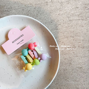 Colorful Bean Hair Clips for Kids Cute Hair Accessories Baby Girls Hairpins Korean Style Childrens Fashion Accessories