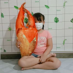 GẤU BÔNG CÀNG CUA GẤU BÔNG 3D HÌNH CÀNG CUA VẢI NHUNG MỀM MỊN AN TOÀN CHO BÉ