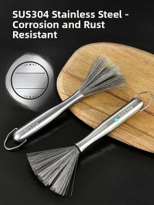 Stainless Steel 304 Wire Kitchen Pot Brush Advanced Cleaning Tool for Removing Scale And Oil Stains in the Kitchen