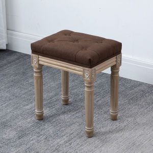 American Solid Wood Dressing Stool Retro Domestic Doorway Shoe Wearing Stool Fitting Room Stool Makeup Stool Length Dining Stool Bed End Stool