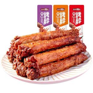 Snack Time Salted Chicken Neck 35g Hand Torn Dried Barbecue Flavor Leisurely Satisfying Snacks Perfect for Gatherings