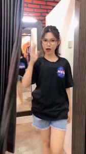 PROMO!!! H&M Tshirt Kaos Pria Lengan Pendek H&M Men Oversized - Nasa Series