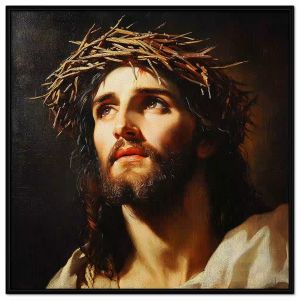 Tranh chân dung chúa giesu. Tranh treo tường dán tường sơn dầu canvas trang trí. CGI-1627