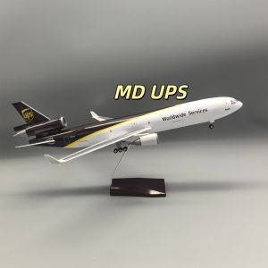 47CM Scale 1/130 Air UPS Airlines MD-11 Resin Diecast Airplane Model Aircraft With Wheels Landing Gears Collected Gift