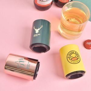 Creative Beer Opener: Press Type Automatic Traceless Beer Bottle Opener Popular Internet Celebrity Cap Opener Tool
