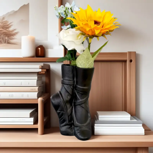 แจกันรองเท้าบัลเลต์สุดเก๋ เหมาะสำหรับตกแต่งบ้าน สำนักงาน งานแต่งงาน งานเลี้ยงวันเกิด สำหรับผู้ที่ชื่นชอบการเต้นบัลเลต์