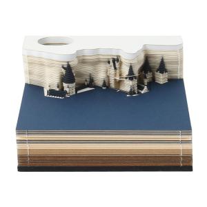 2026 Treehouse 3D Desktop Calendar Sticky Notes Creative Crafts Souvenirs Paper Carvings Memo Pad New Year Gifts Office Ornament