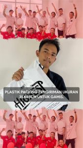 (Isi 100 pcs) Sablon Plastik Packing Olshop Uk. 30cm x 50cm Plastik Packing - POLYMAILER