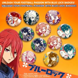 Bandai | Blue Lock Anime Fan Art Collection Merchandise Badge Isagi Yoichi Bachira Meguru Kunigami Rensuke Blue Lock Anime Fan Goods