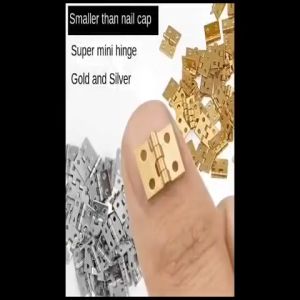 5 Pcs Engsel / Set Mini Copper Hinge / Folding Small Brass Hinge with Nail / Wooden Box Cabinet Door Metal Hinges