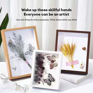 🔥 [Ready Stock]🔥3D dried flower photo frame DIY Dried Flowers Decoration/ for DIY Photo Dried Flower Frame Hollow Frame Wedding Frame3D相框
