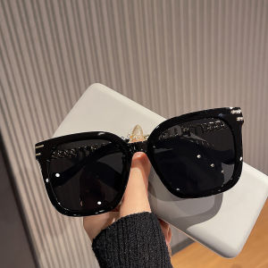 JN IMPRESSION New dây chuyền hình vuông khung Kính mát thời trang hợp thời trang nhỏ cá tính mặt cao cảm giác dù để che nắng kính mát cho phụ nữ