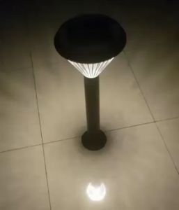 3 COLOUR SOLAR LED GARDEN LIGHT OUTDOOR BOLLARD LIGHT
